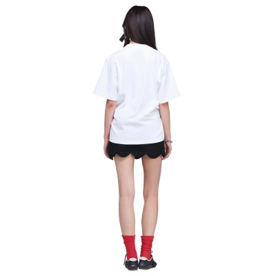 THE POP J MARC LOGO DRAPE BOXY TEE
